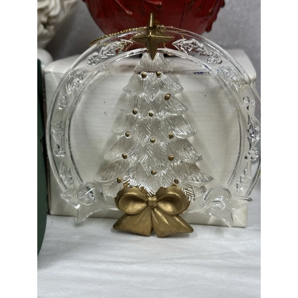 Christmas Ornaments Kirkland and Pier‎ One Lot of 4 In Boxes Used Vintage Mod